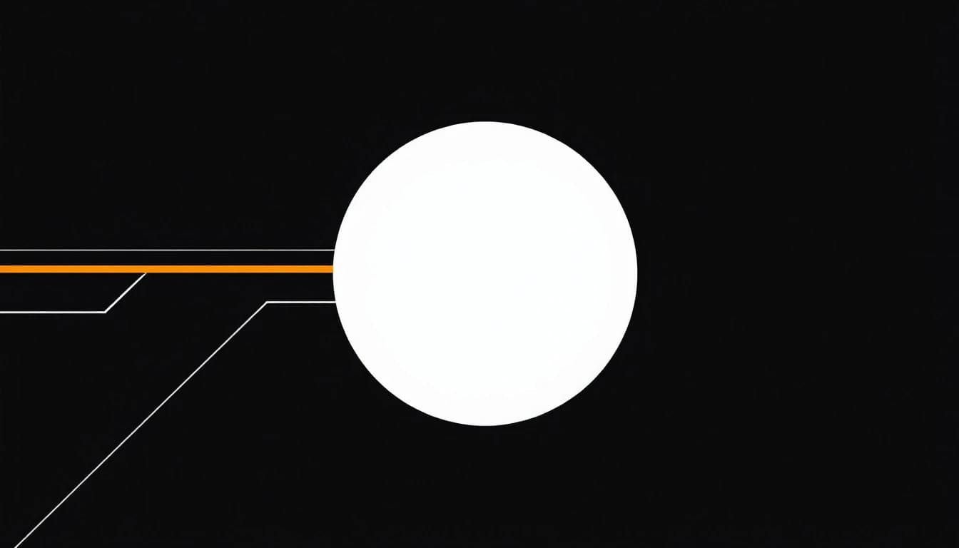 Three thin lines converging from the left on one solid circle, the middle line in burnt orange, drawn as the three triggers that can start an unattended agent run